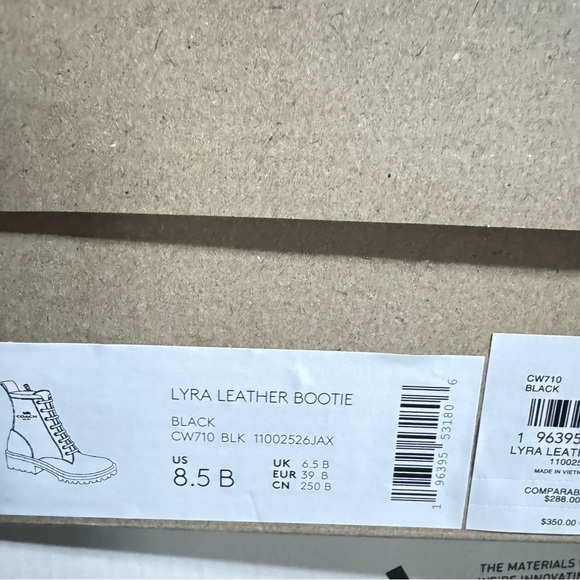 Coach Lyra Bootie Women's Lace-Up new size 8/5 - Picture 8 of 8